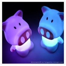 Cute Cartoon Pig Night Night Light, Flash Rich Night Light